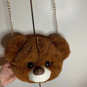 CUSTOM Teddy Bear Head Purse with STUDS - PUNK -